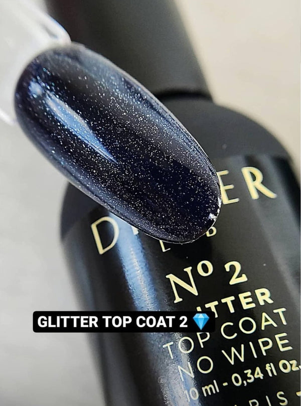 Top Coat Glitter No Wipe "Didier Lab", No2, 10ml